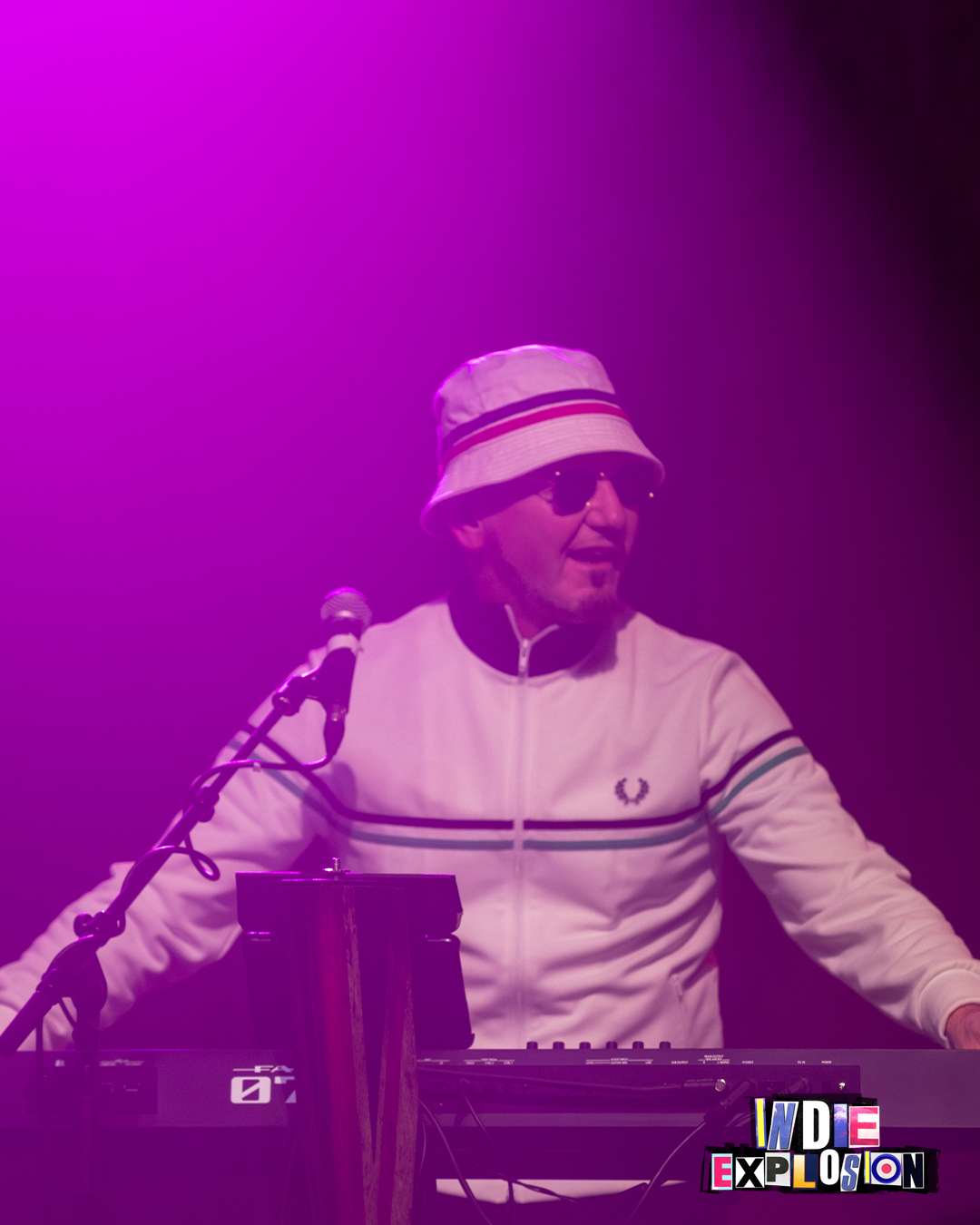 keyboard player at indie explosion